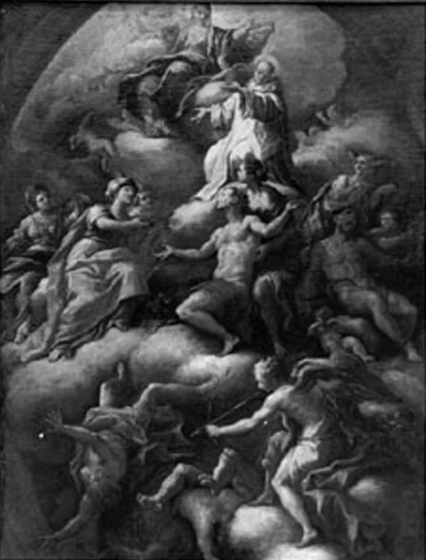 San Bruno intercede presso la Madonna - Certosa di sa Martino, Napoli